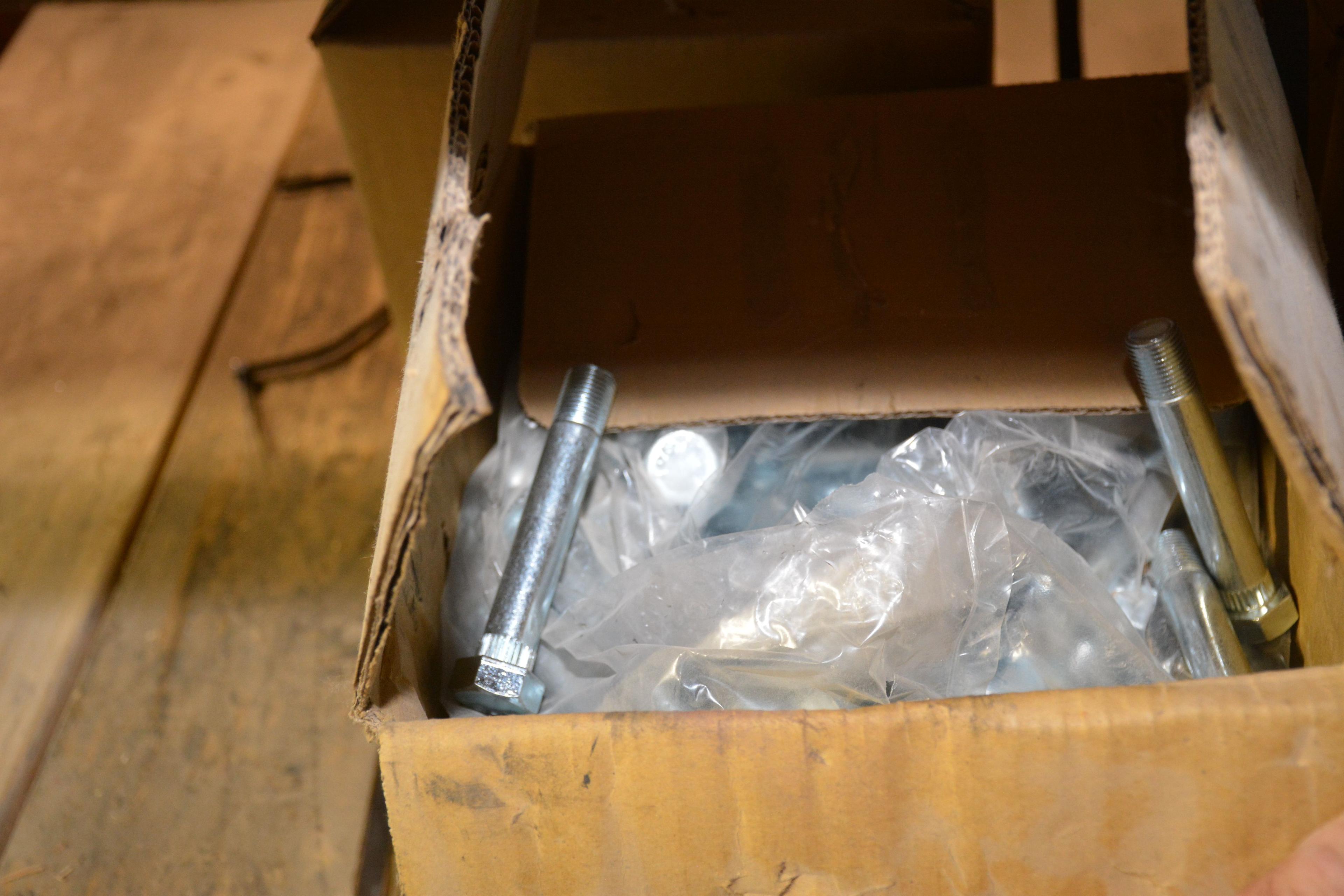 1 Lot of 4 Boxes of 9/16" Suspension Bolts