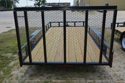 HP Trailers 16'x84" Rail Side Utility Trailer w/Tandem 3500 lb. Axles, Wood Floor, Full Mesh Ramp, L