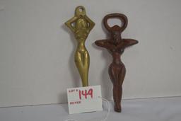 Pair of Brass and Metal Bottle Openers