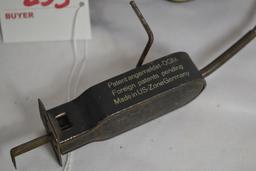 Arnold Vintage Tin Friction Car w/Self-Wind Cable Wheel Action; Missing Windshield; Made in West Ger