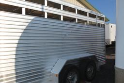 Featherlite Livestock Trailer, 14', 2 Compartments, Good Wood Floor, 2 5/16" Hitch, 225/75R15 @90%,