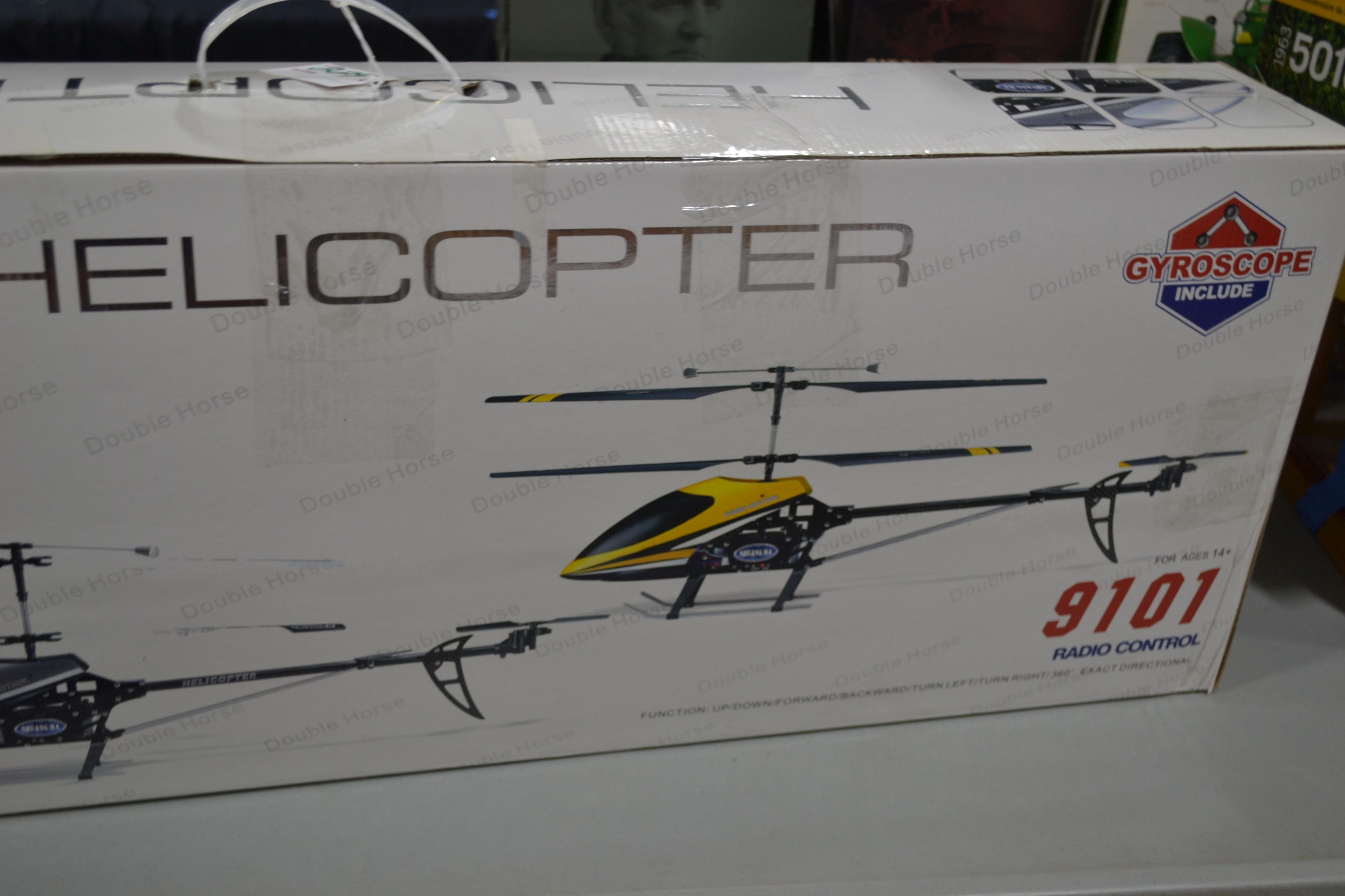 Shuong Ma Double Horse RC Helicopter Mode 9101 w/Gyro; Used