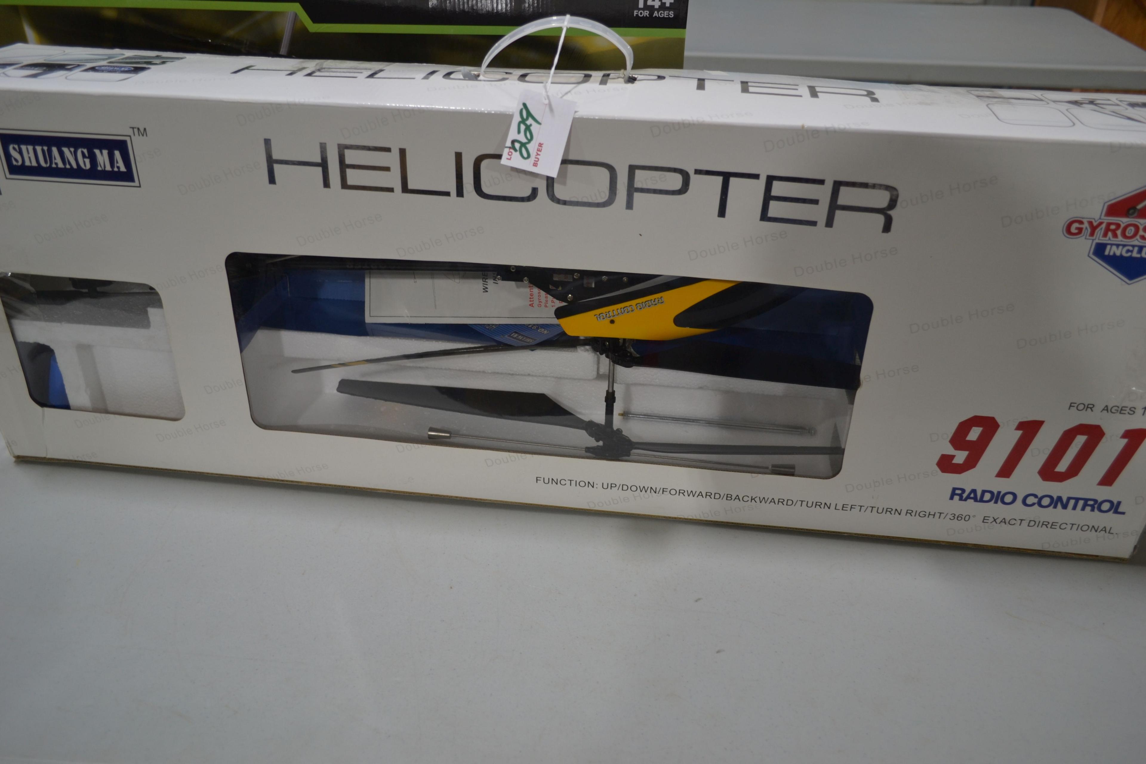 Shuong Ma Double Horse RC Helicopter Mode 9101 w/Gyro; Used