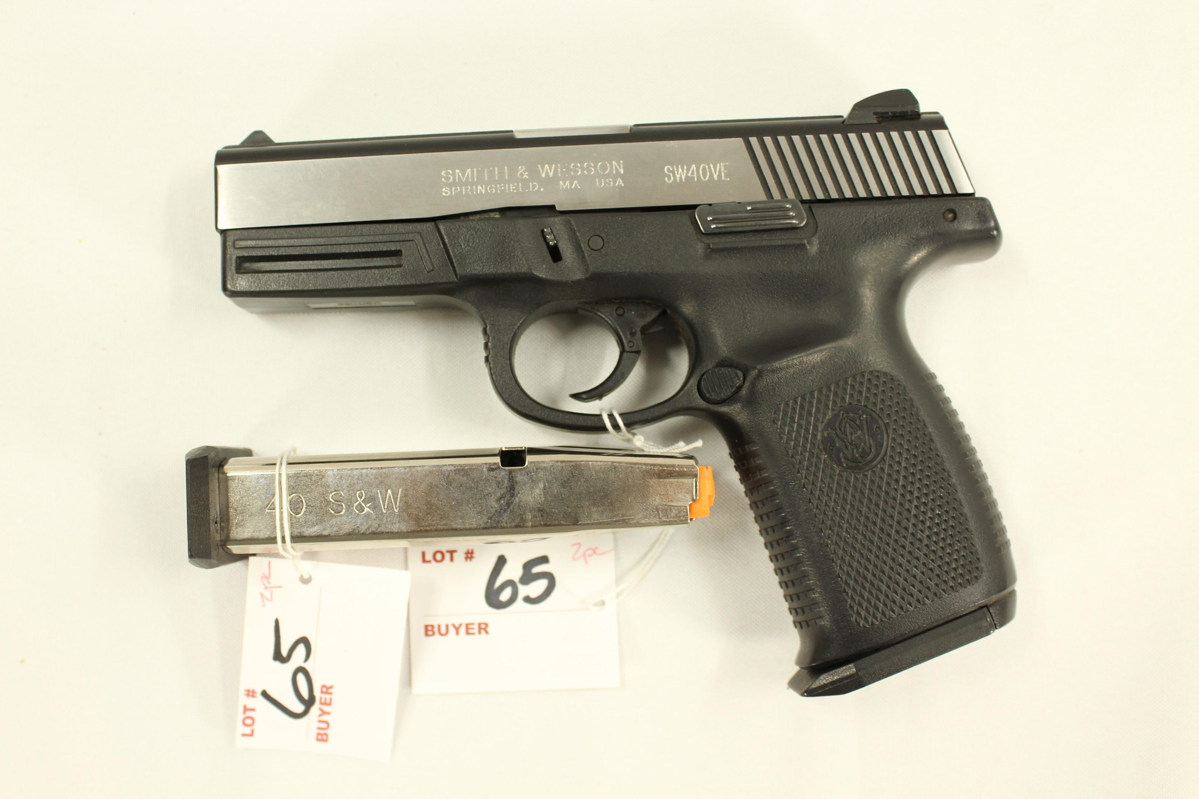 Smith & Wesson SW40VE Sigma Series .40 S&W Cal. Semi-Auto Pistol w/2-14 Rd. Magazines; SN DSR1188