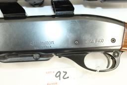 Remington Model 7400 .30-06 Cal. Semi-Auto Magazine-Fed Rifle w/Checkered Walnut Stock, Sights, and
