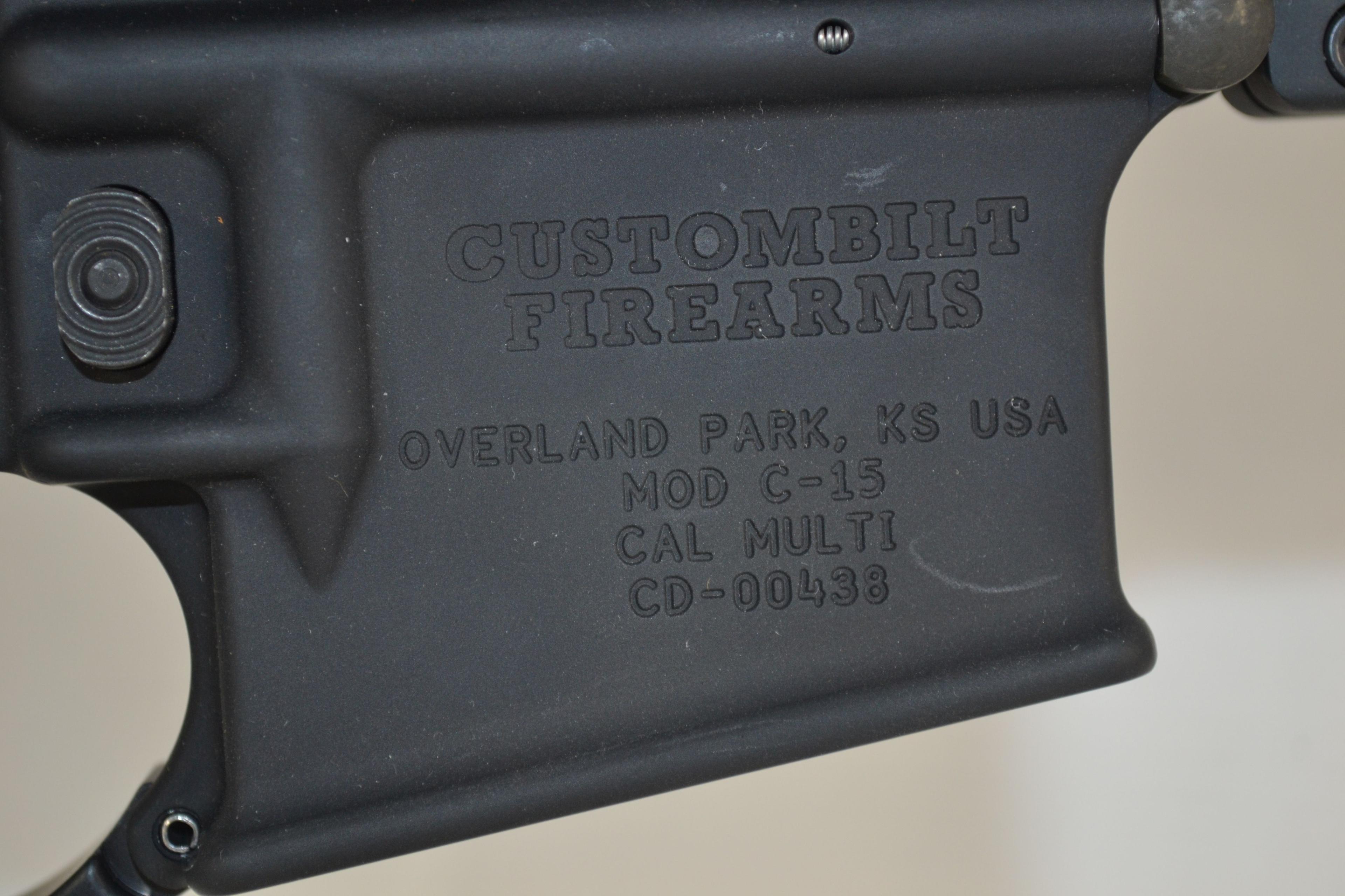 Custombilt Firearms Mfg. Model C-15 Multi-Cal 556-SG Semi-Auto Pistol in Matte Black w/M-Lok Rail Sy