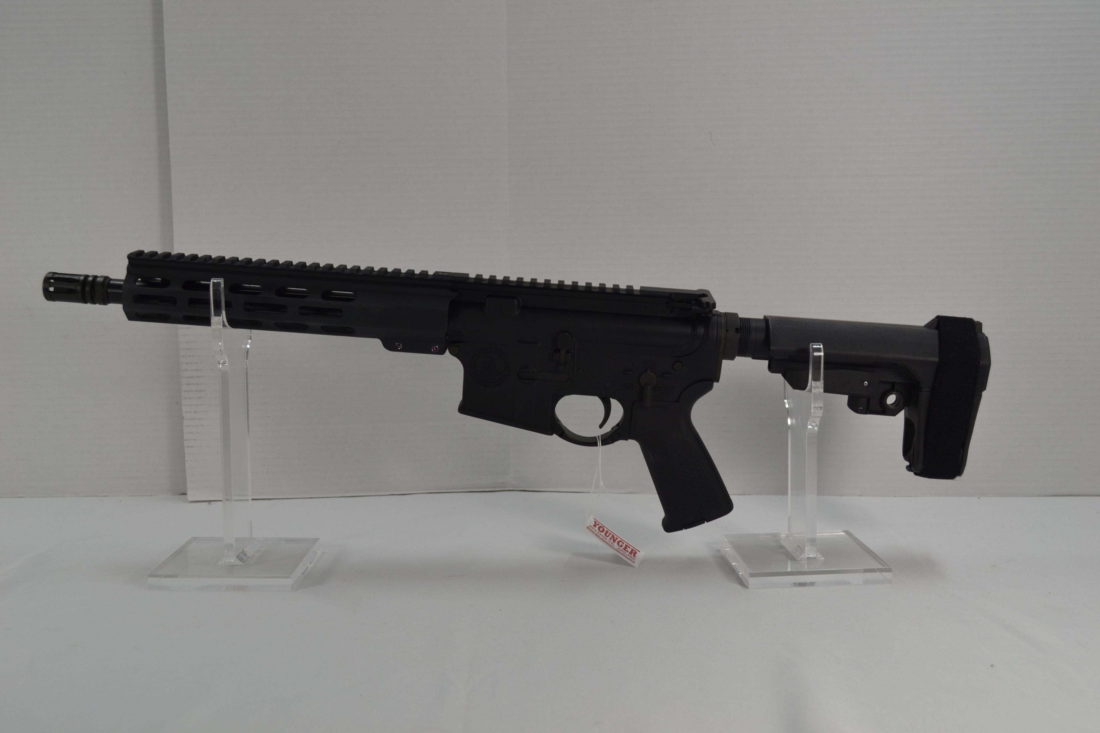 Custombilt Firearms Mfg. Model C-15 Multi-Cal 556-SG Semi-Auto Pistol in Matte Black w/M-Lok Rail Sy