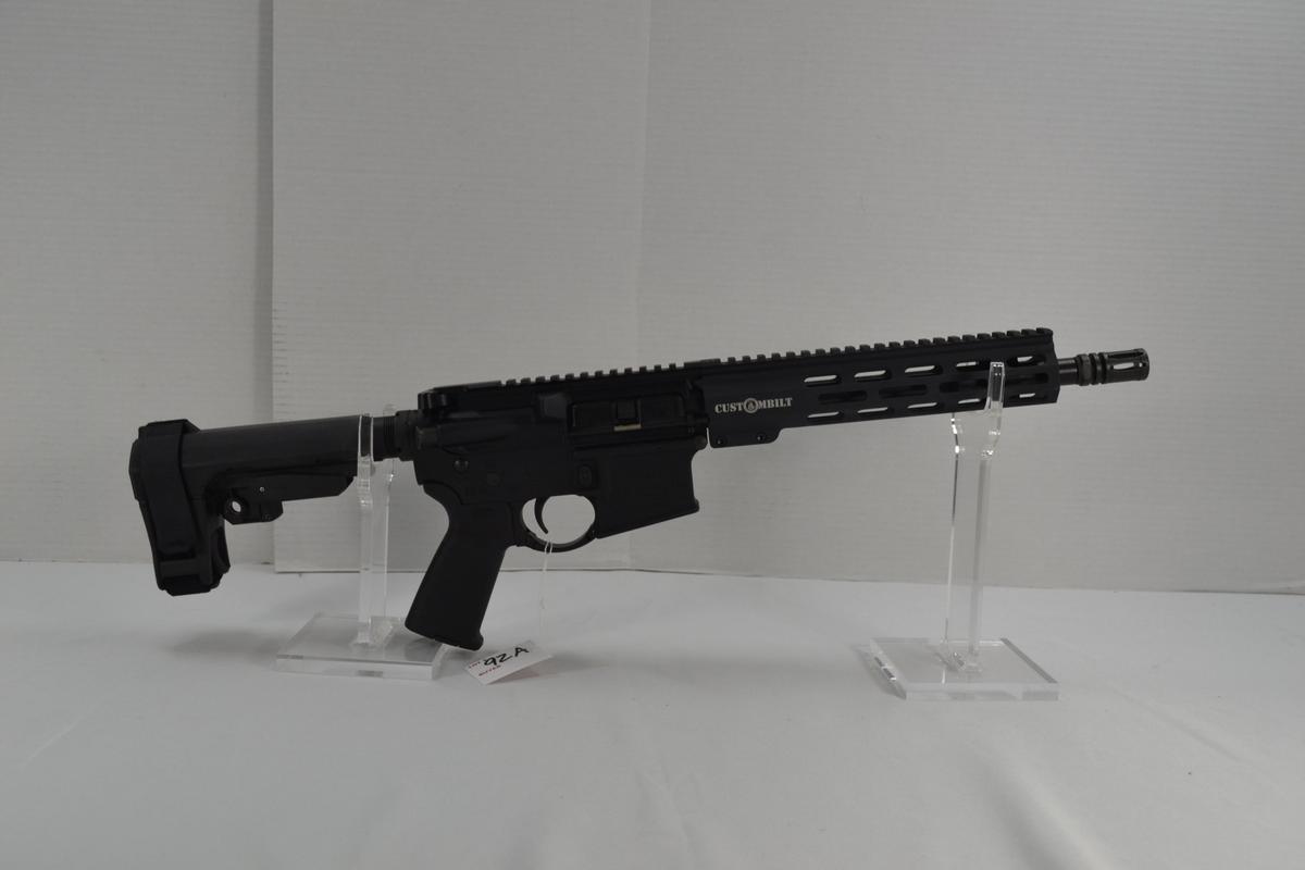 Custombilt Firearms Mfg. Model C-15 Multi-Cal 556-SG Semi-Auto Pistol in Matte Black w/M-Lok Rail Sy