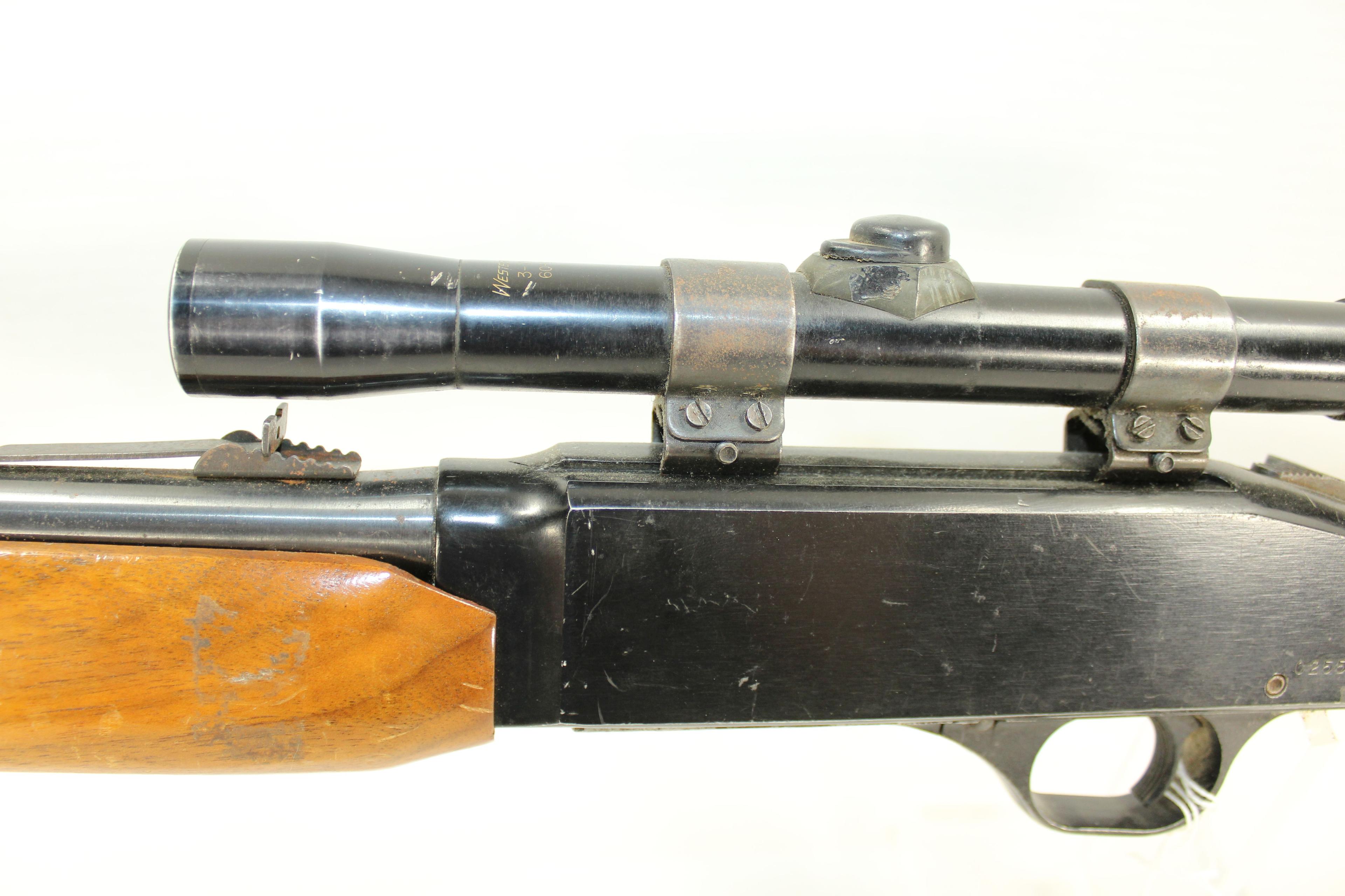 Western Field Model M898 .22LR Cal. Semi-Auto Tube-Fed Rifle w/Western Field 3x7x20 Scope; SN C25539