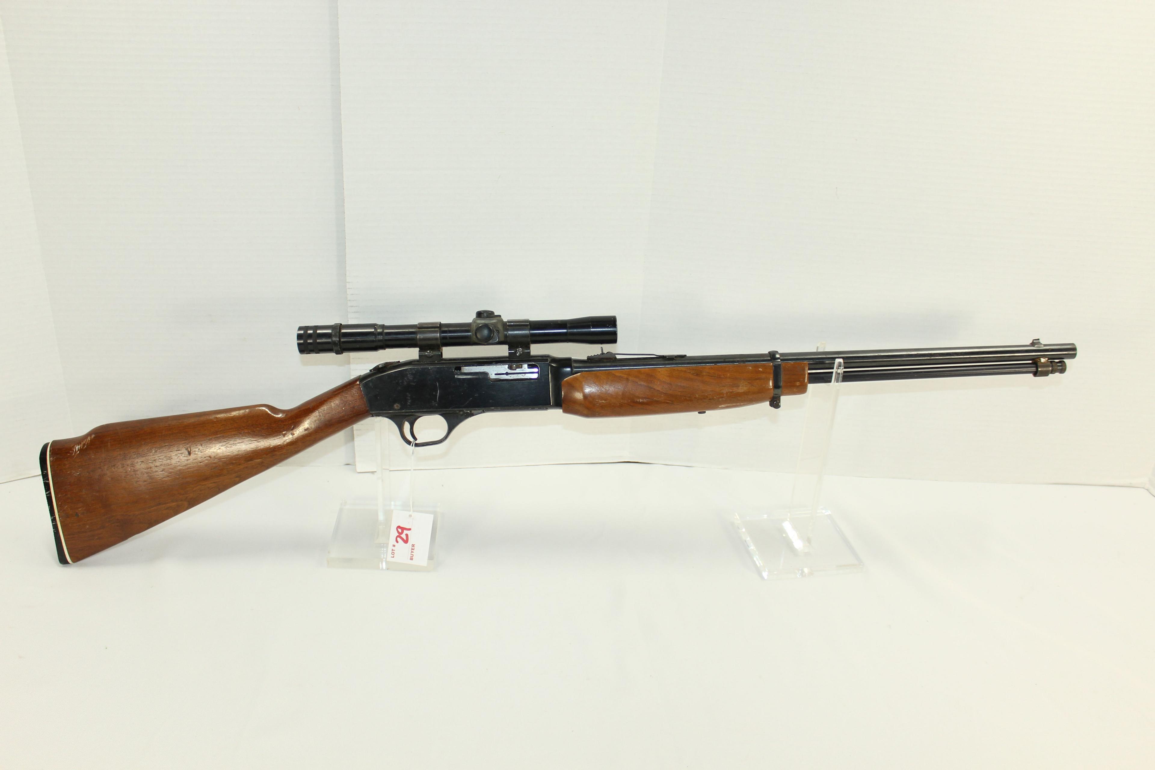 Western Field Model M898 .22LR Cal. Semi-Auto Tube-Fed Rifle w/Western Field 3x7x20 Scope; SN C25539