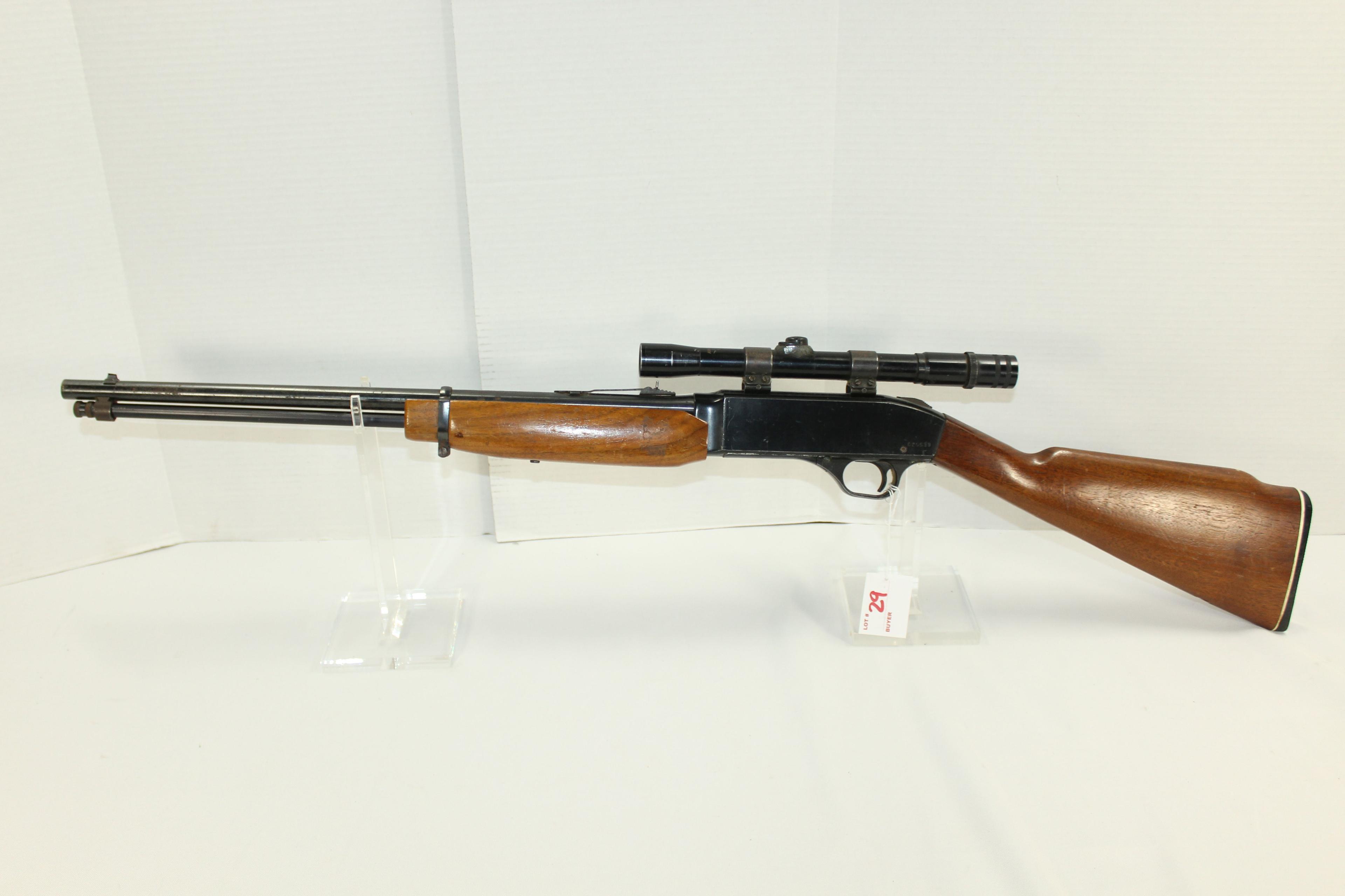 Western Field Model M898 .22LR Cal. Semi-Auto Tube-Fed Rifle w/Western Field 3x7x20 Scope; SN C25539