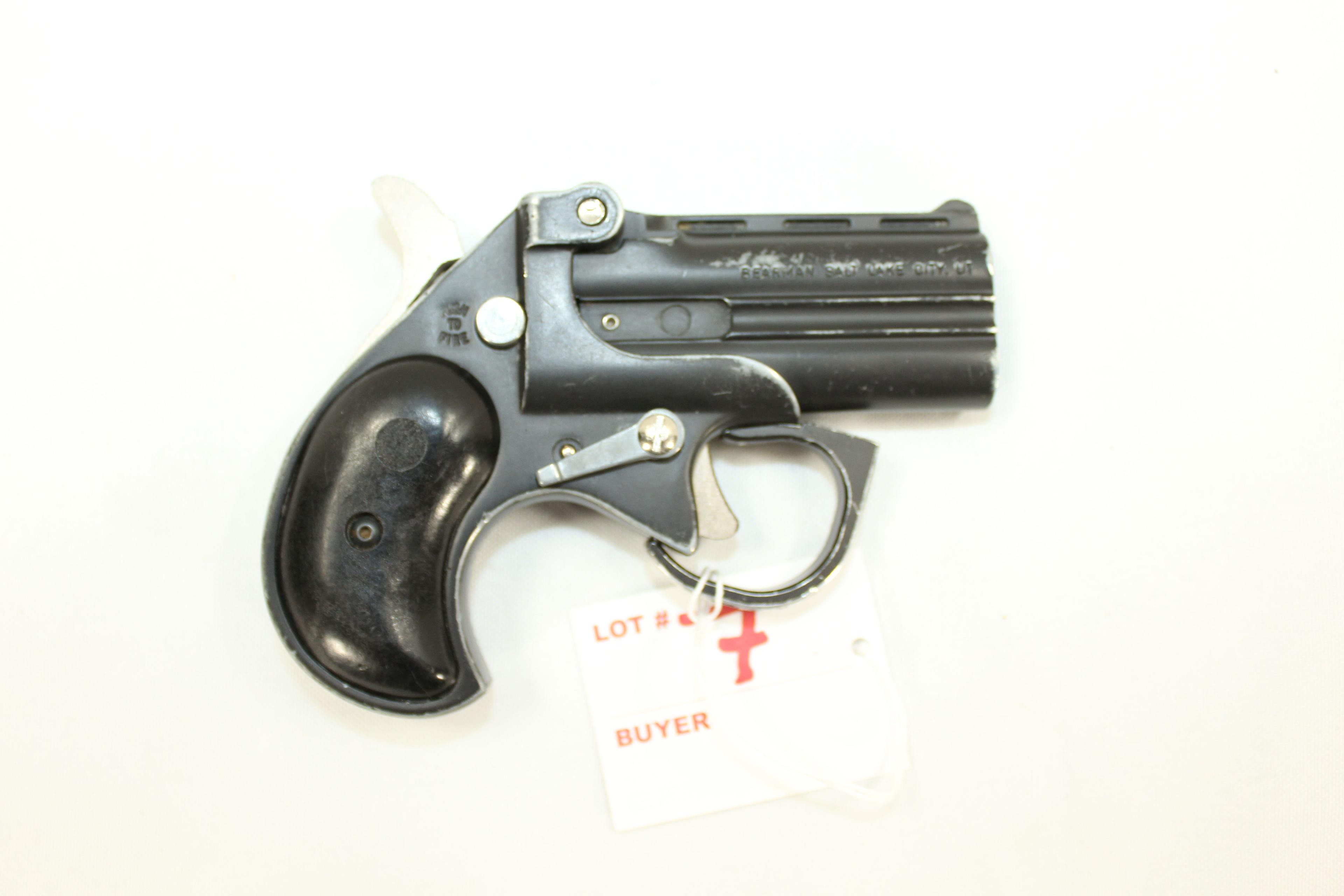 Bearman Model BBG9 9mm Cal. Double BBL Single-Action Derringer; SN BT038644