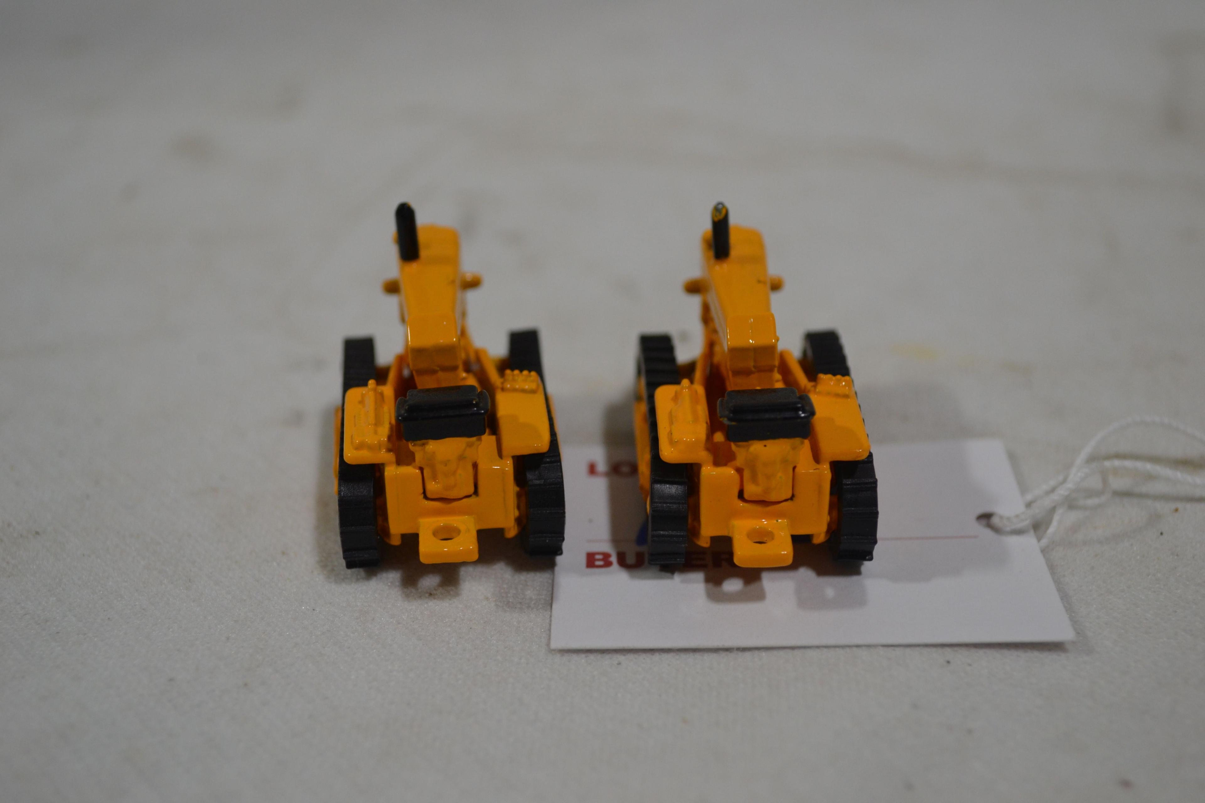 Pair of Ertl Mini John Deere 430 Tractors