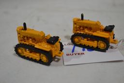 Pair of Ertl Mini John Deere 430 Tractors