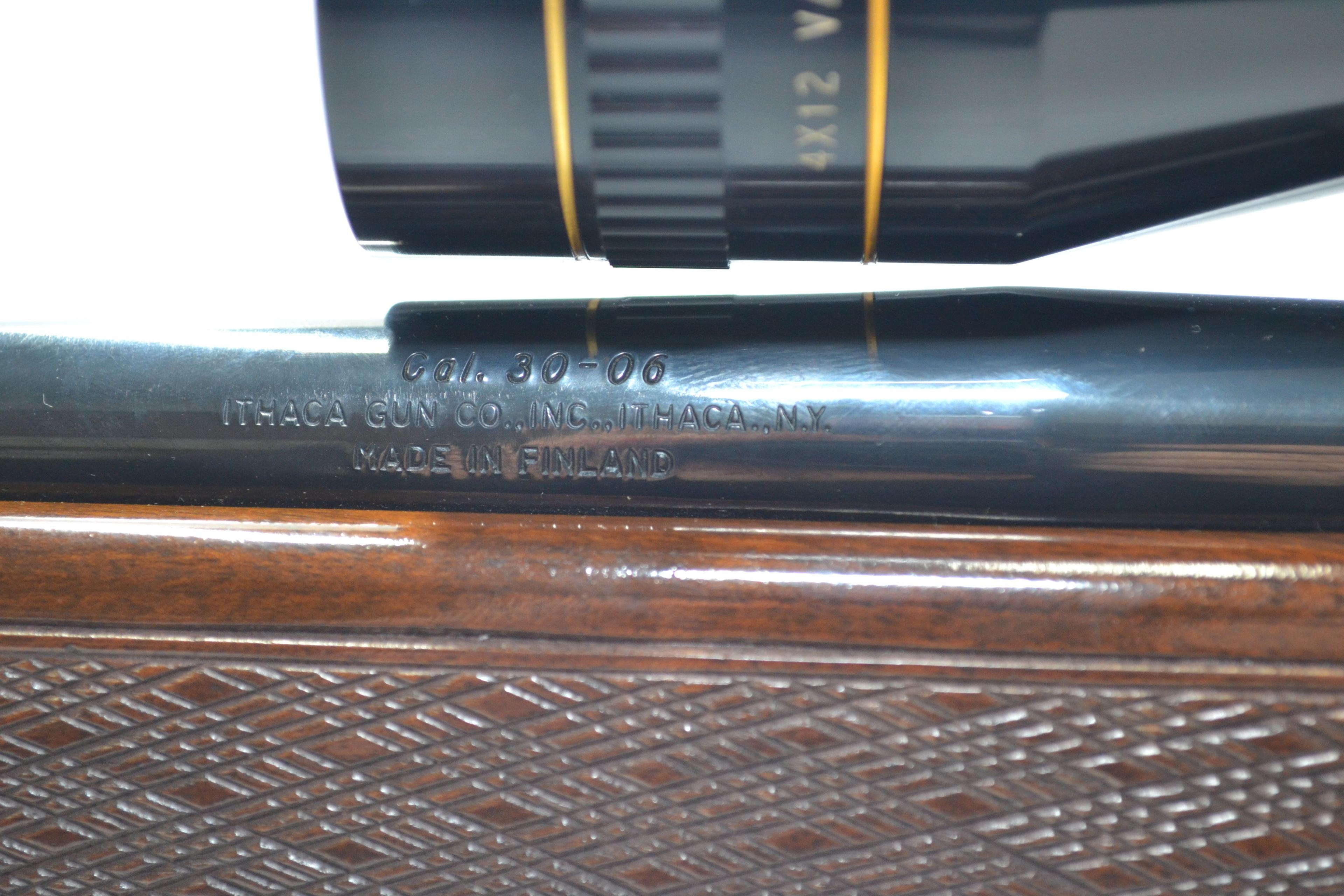 Ithaca Model LSA-65 Deluxe .30-06 Cal. Bolt Action Rifle w/Checkered Walnut Stock with Rosewood Caps