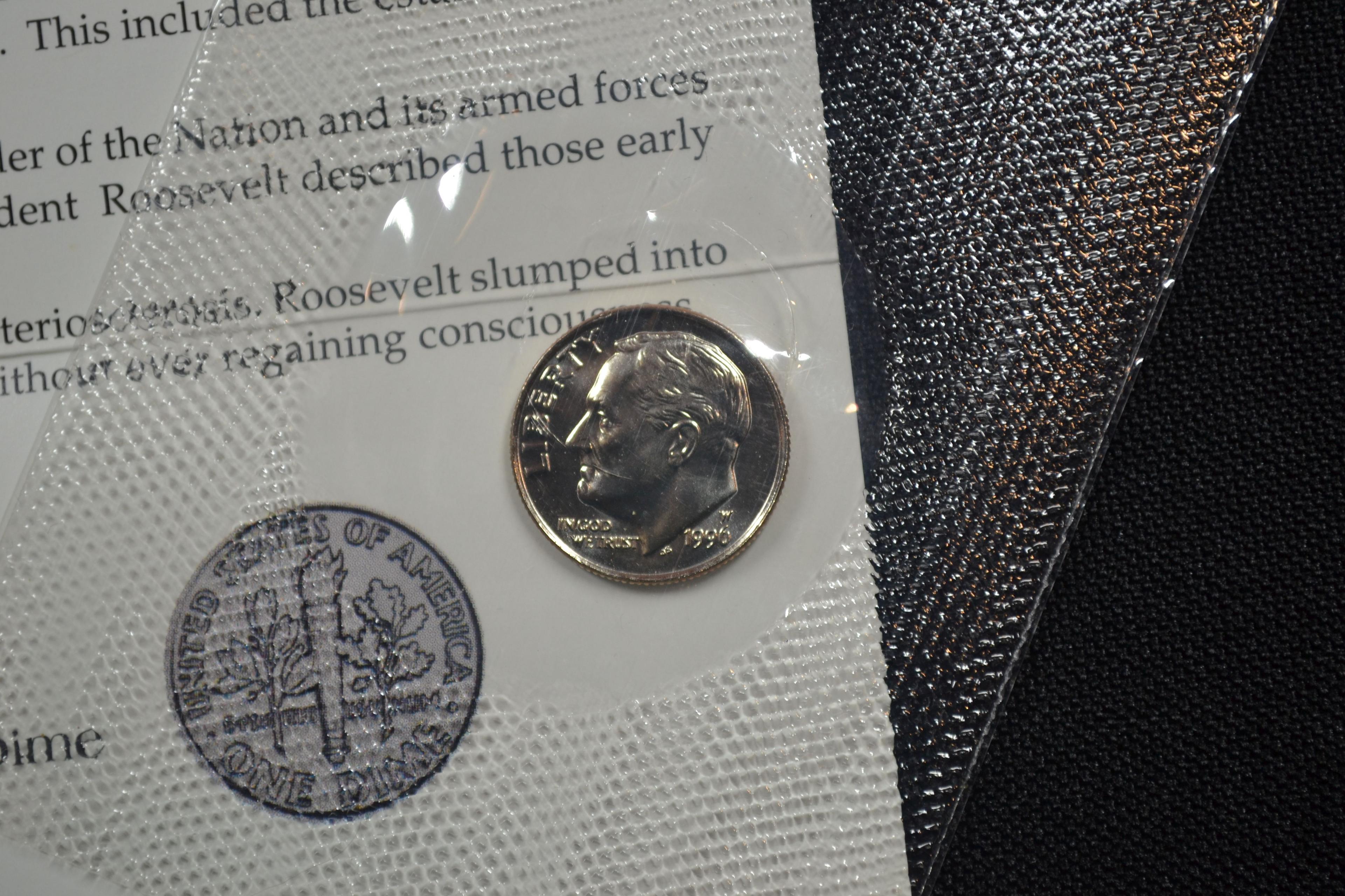 1996-W Anniversary Dime w/Certificate