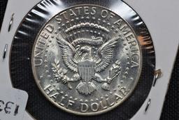 1968-D Kennedy 40% Silver Half Dollar; Unc.