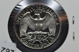 1990-S Quarter Proof; Gem+ Cameo