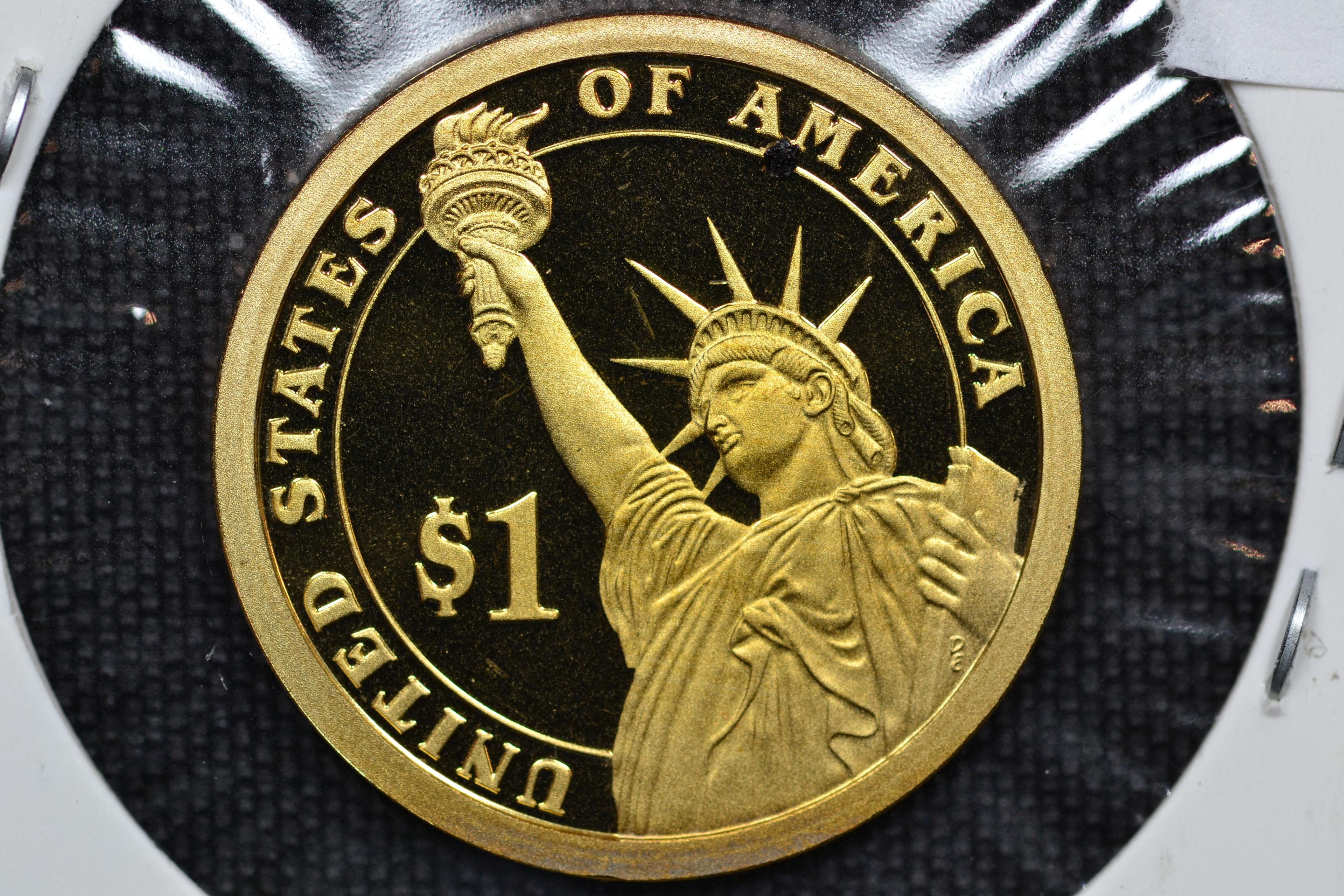 2007-S Adams One Dollar Proof; Gem+ D-Cam