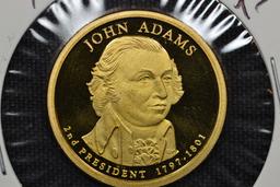 2007-S Adams One Dollar Proof; Gem+ D-Cam