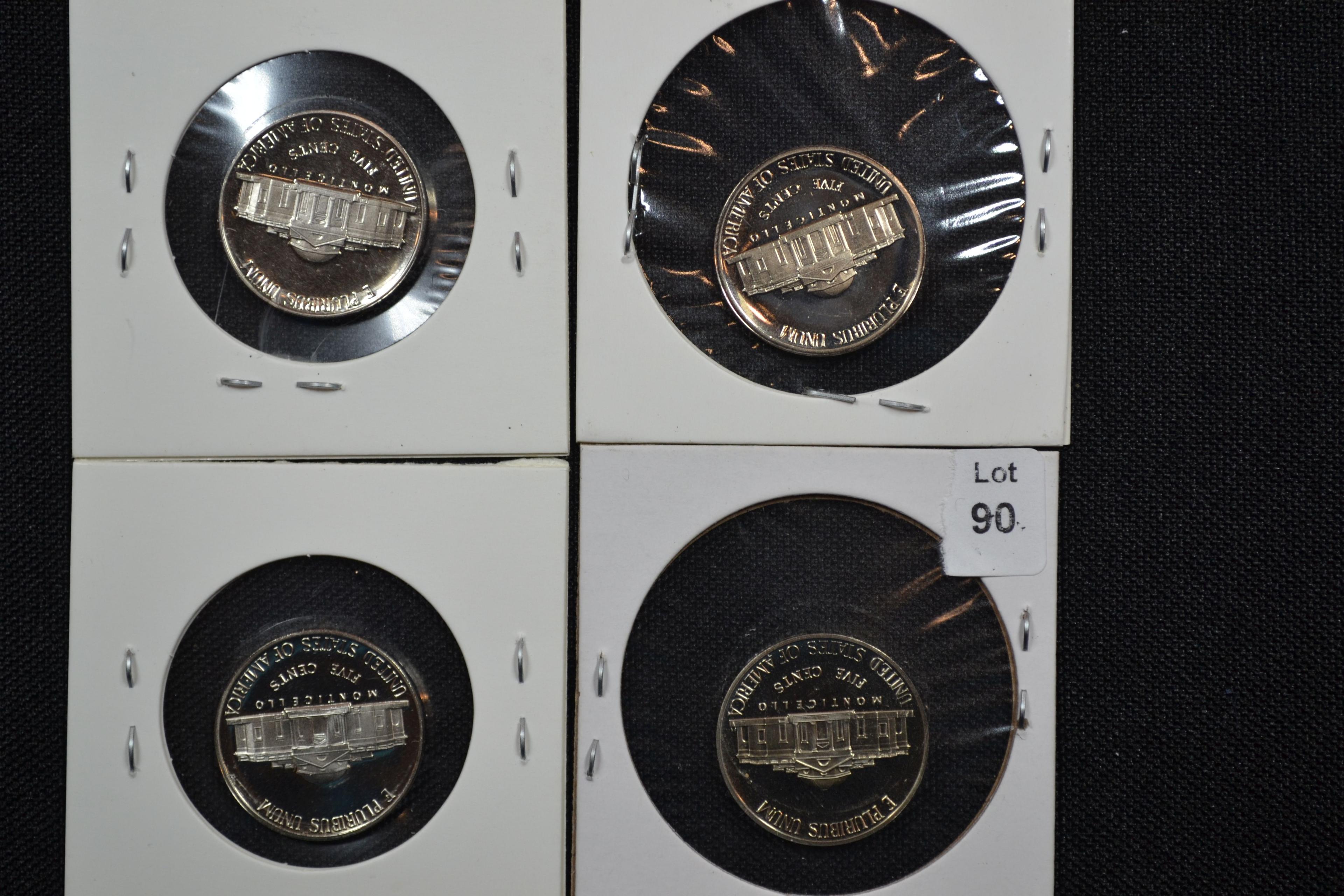 4 - Nickel Proofs including 1987, 1990, 1994, and 2007-S; Gem+; 4xBID