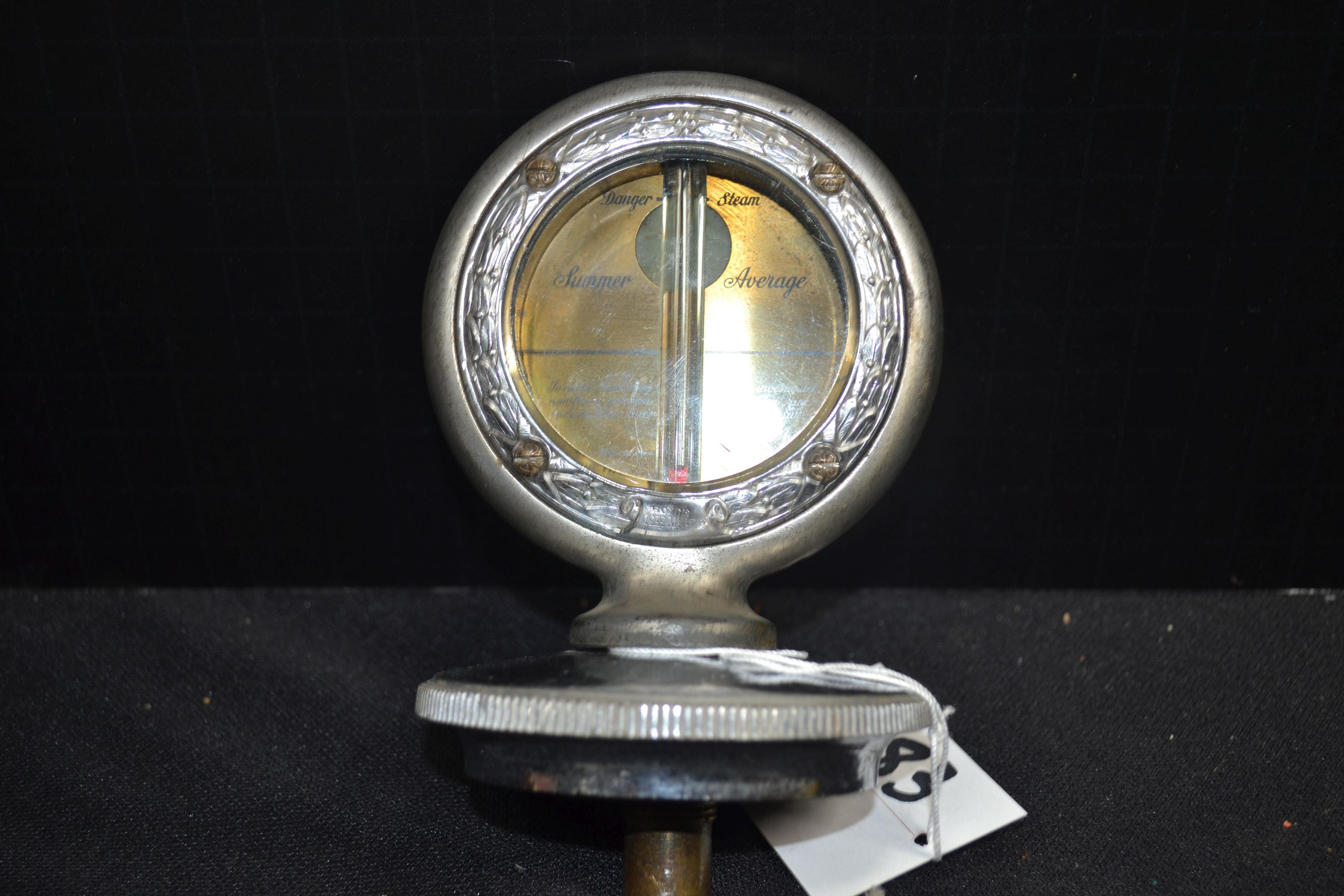 Boyce MotoMeter Meteor Radiator Cap/Hood Ornament; Complete w/Glass