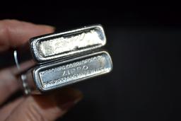 Pair of Zippo Flip-Up Lighters including GM and Ford