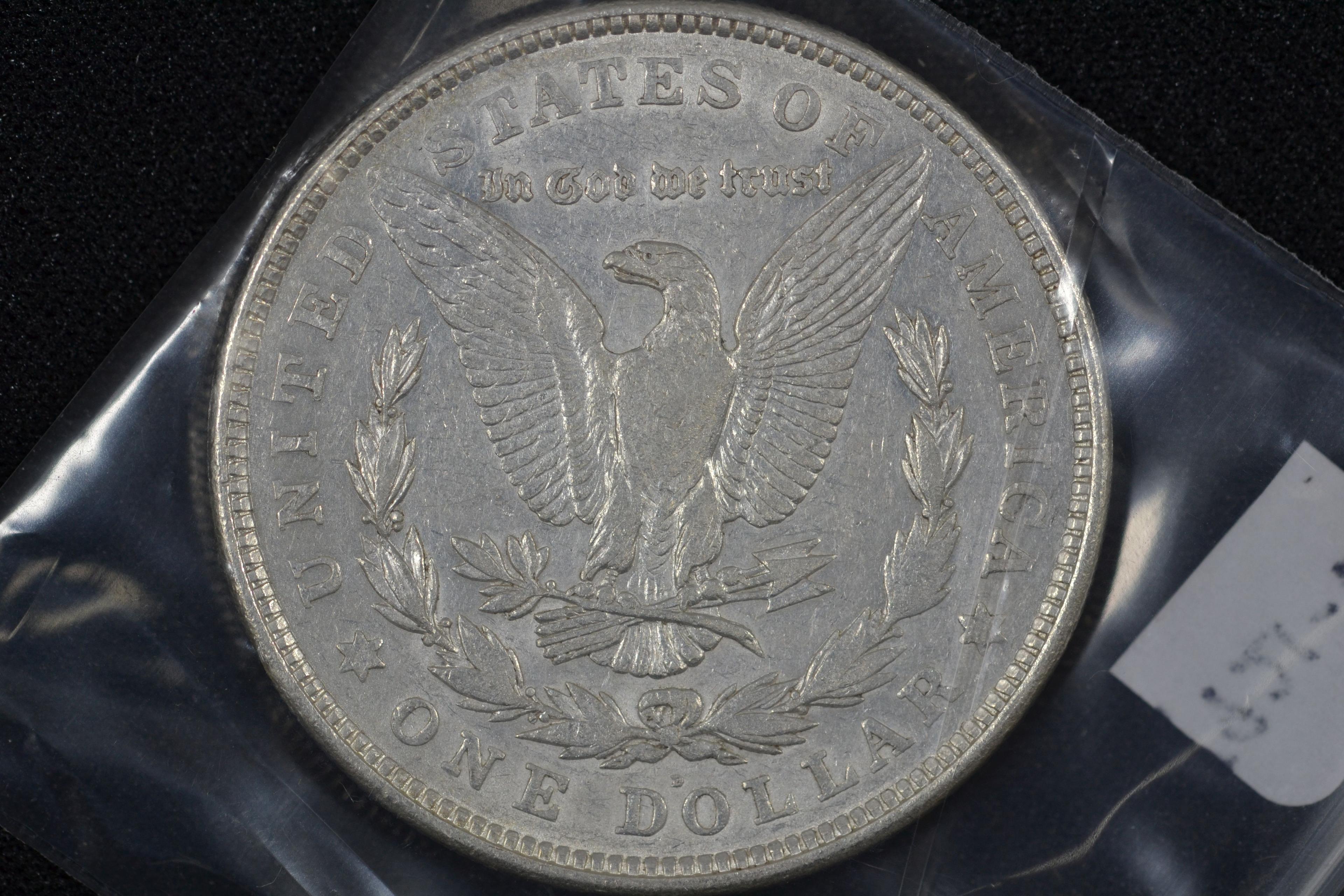 1921-D Morgan Dollar; Unc.
