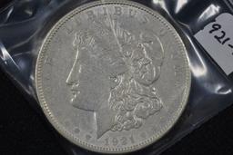 1921-D Morgan Dollar; Unc.