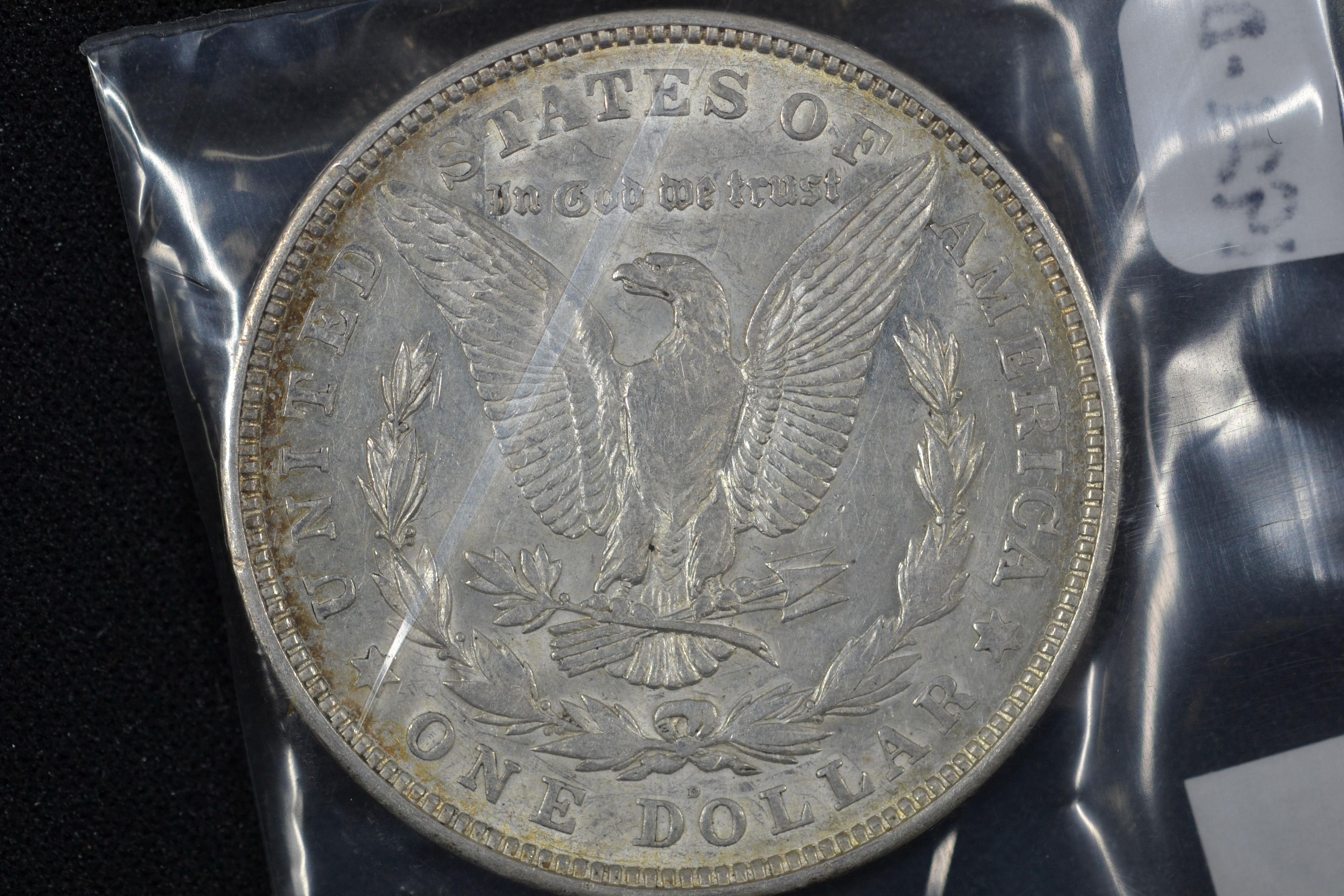 1921-D Morgan Dollar; Unc.