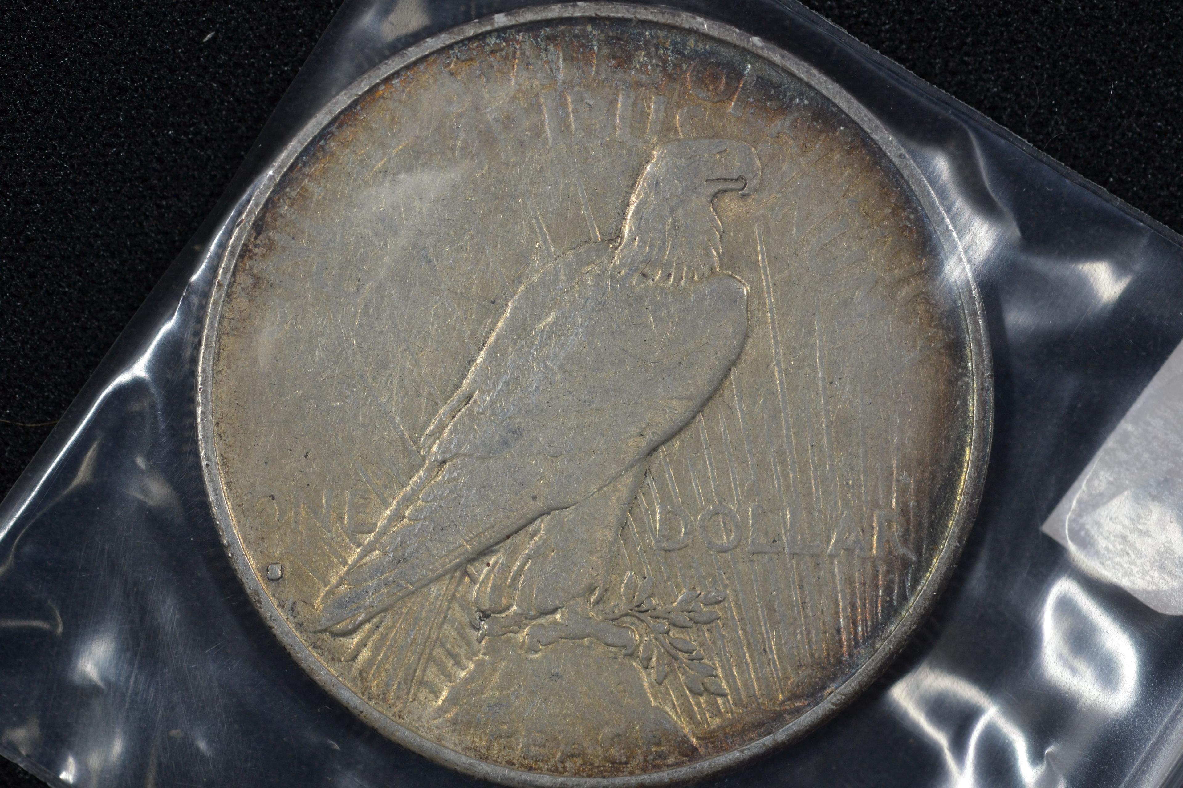 1935-S Peace Dollar; F