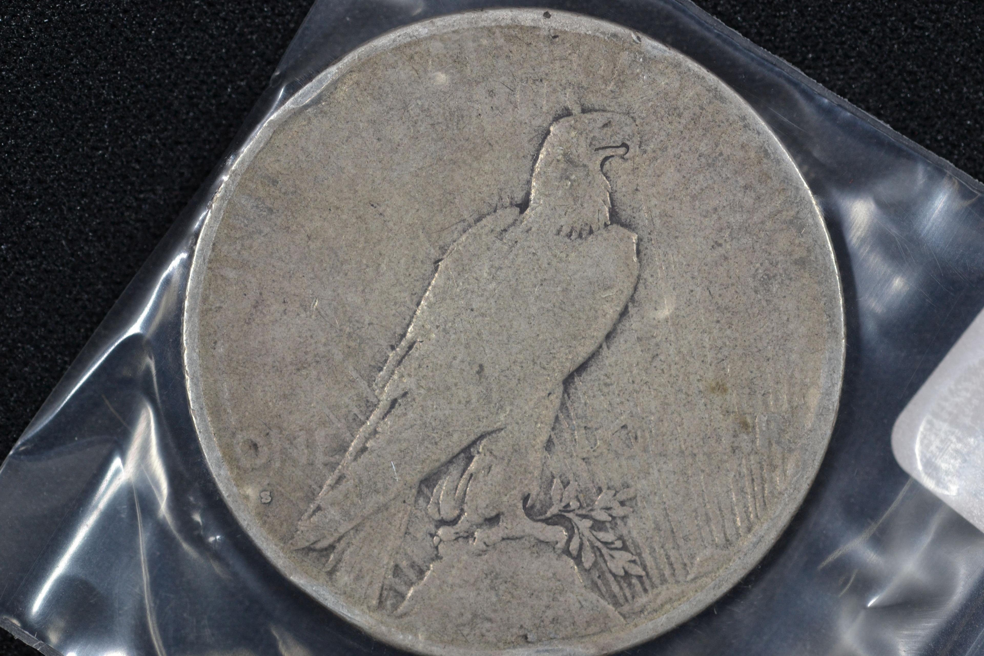 1935-S Peace Dollar; F