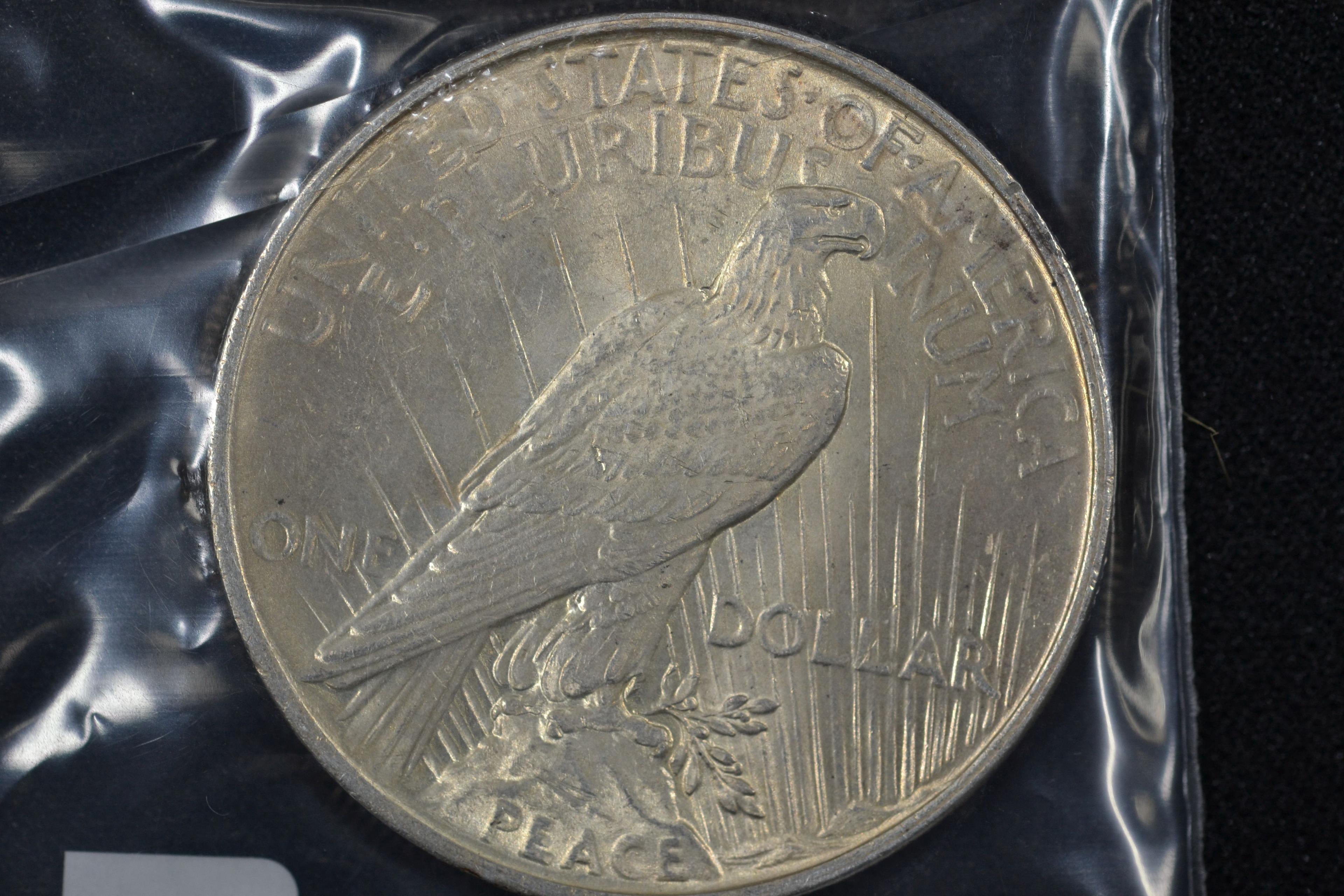 1922 Peace Dollar; Unc.