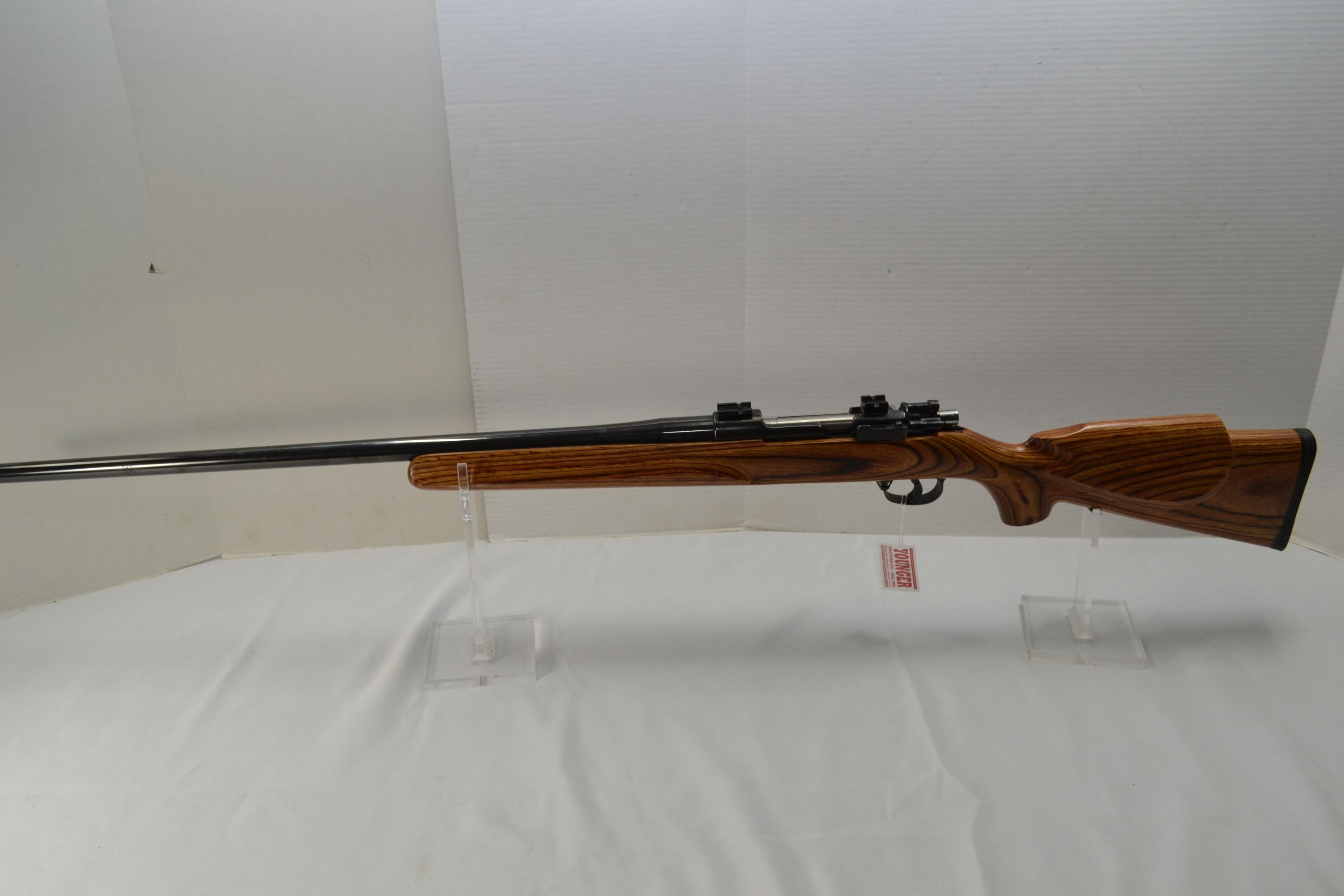 Mauser 98 6.5x61SH Cal. Bolt Action Rifle w/28-1/2" Tapered Heavy BBL and Laminated Varmint-Style St