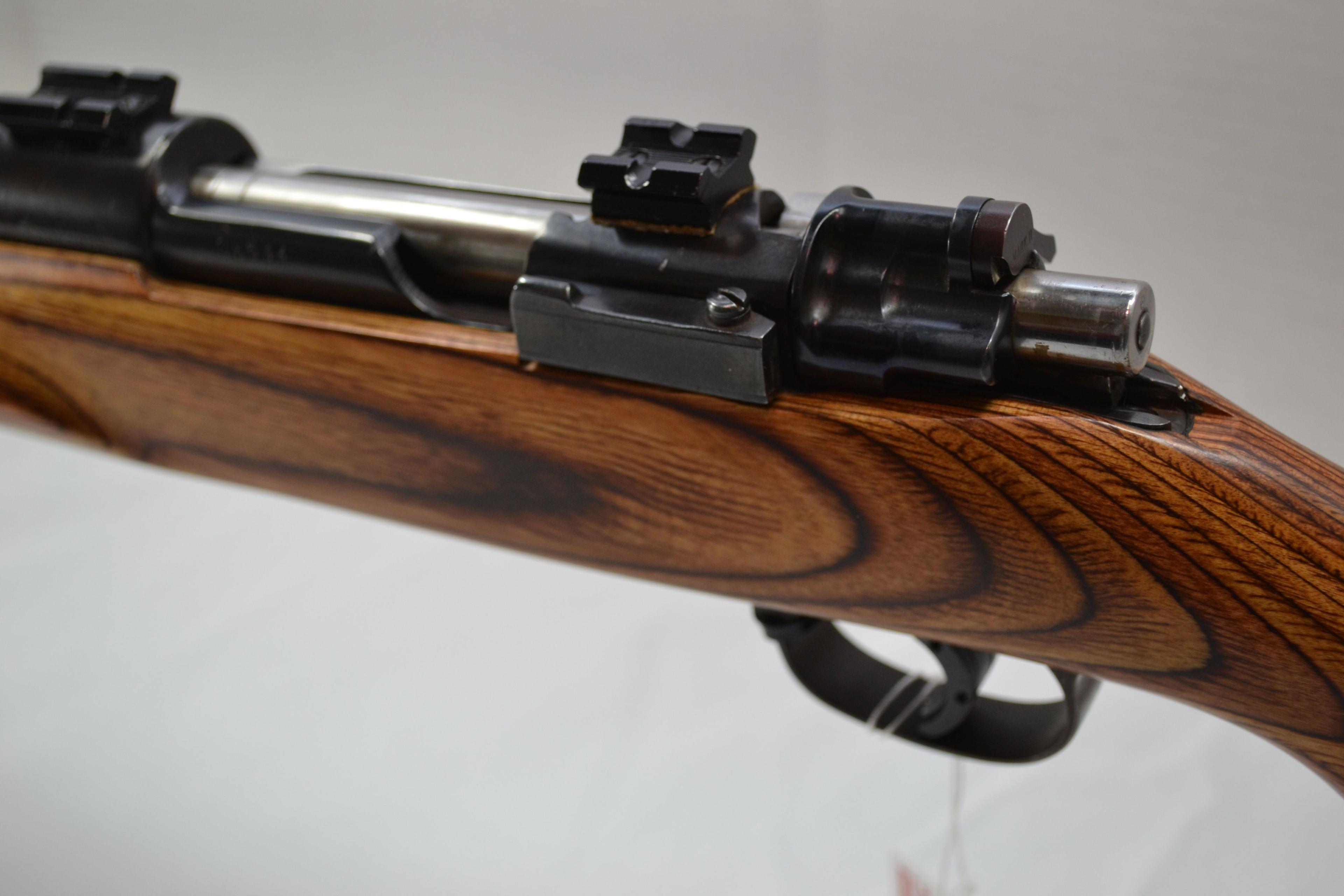Mauser 98 6.5x61SH Cal. Bolt Action Rifle w/28-1/2" Tapered Heavy BBL and Laminated Varmint-Style St