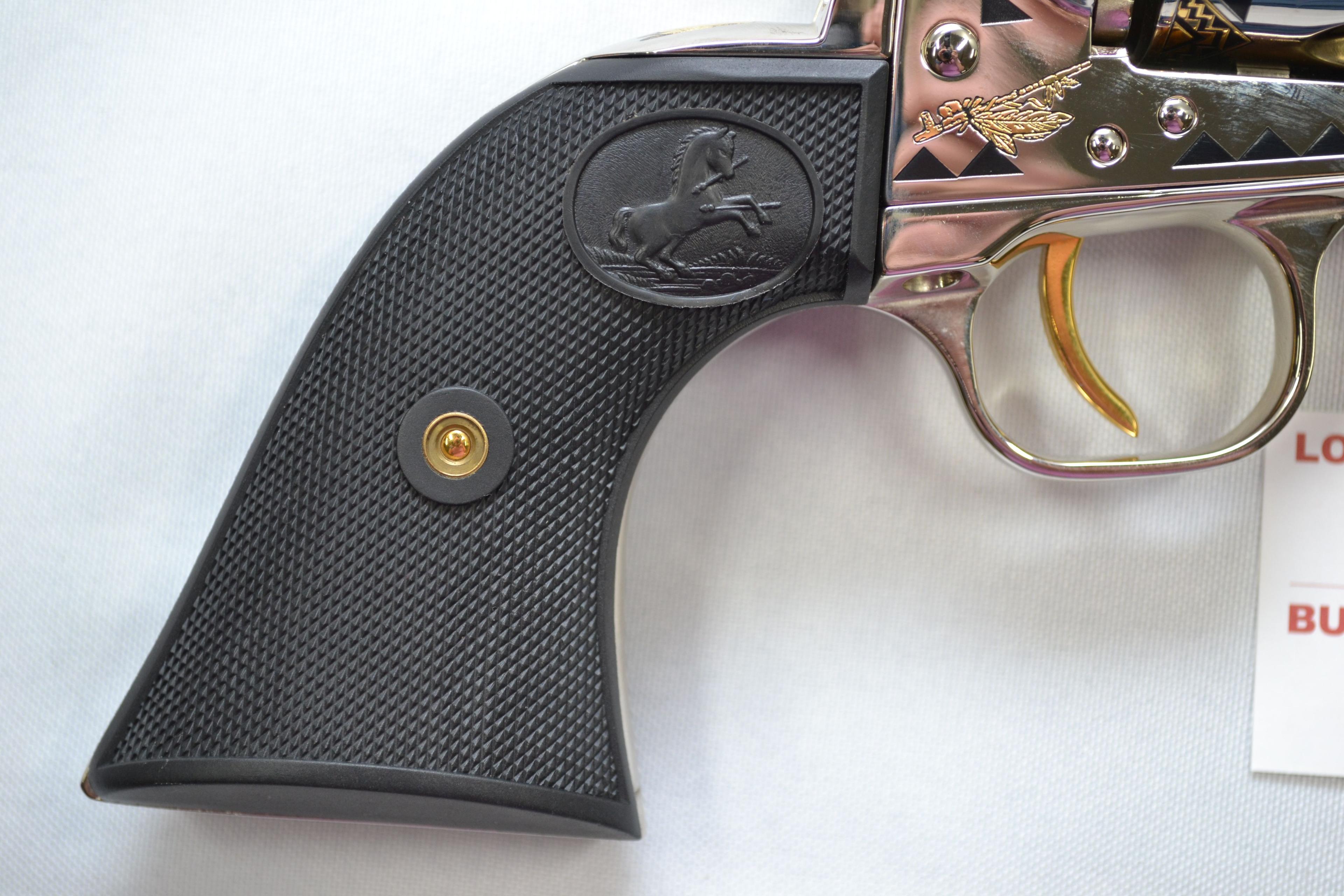 Colt Cowboy .45 Colt Cal. Sitting Bull Tribute Single Action 6-Shot Revolver w/Highly Engraved Nicke