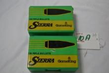 2 Boxes - Sierra 6mm .243 Dia. 100 gr. Boat Tail 1560 Rifle Bullets; 100 Rds./Box; 2xBID