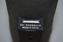 Simmons Model 846060 Spotting Scope w/Tripod in Hard Case; Can be used with camera.
