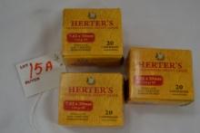3 Boxes - Herter's 7.62x39mm 154 gr. SP; 20 Rds./Box; 3xBID
