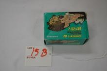 1 Box  - Brown Bear 7.62x39mm 125 gr. HP; 20 Rds./Box