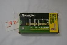 1 Box - Remington 9mm Luger+P 115 gr. JHP; 50 Rds./Box