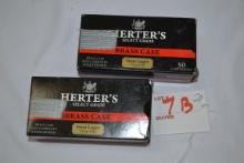 2 Boxes - Herter's 9mm Luger 115 gr. Brass Case FMJ; 50 Rds./Box; 2xBID