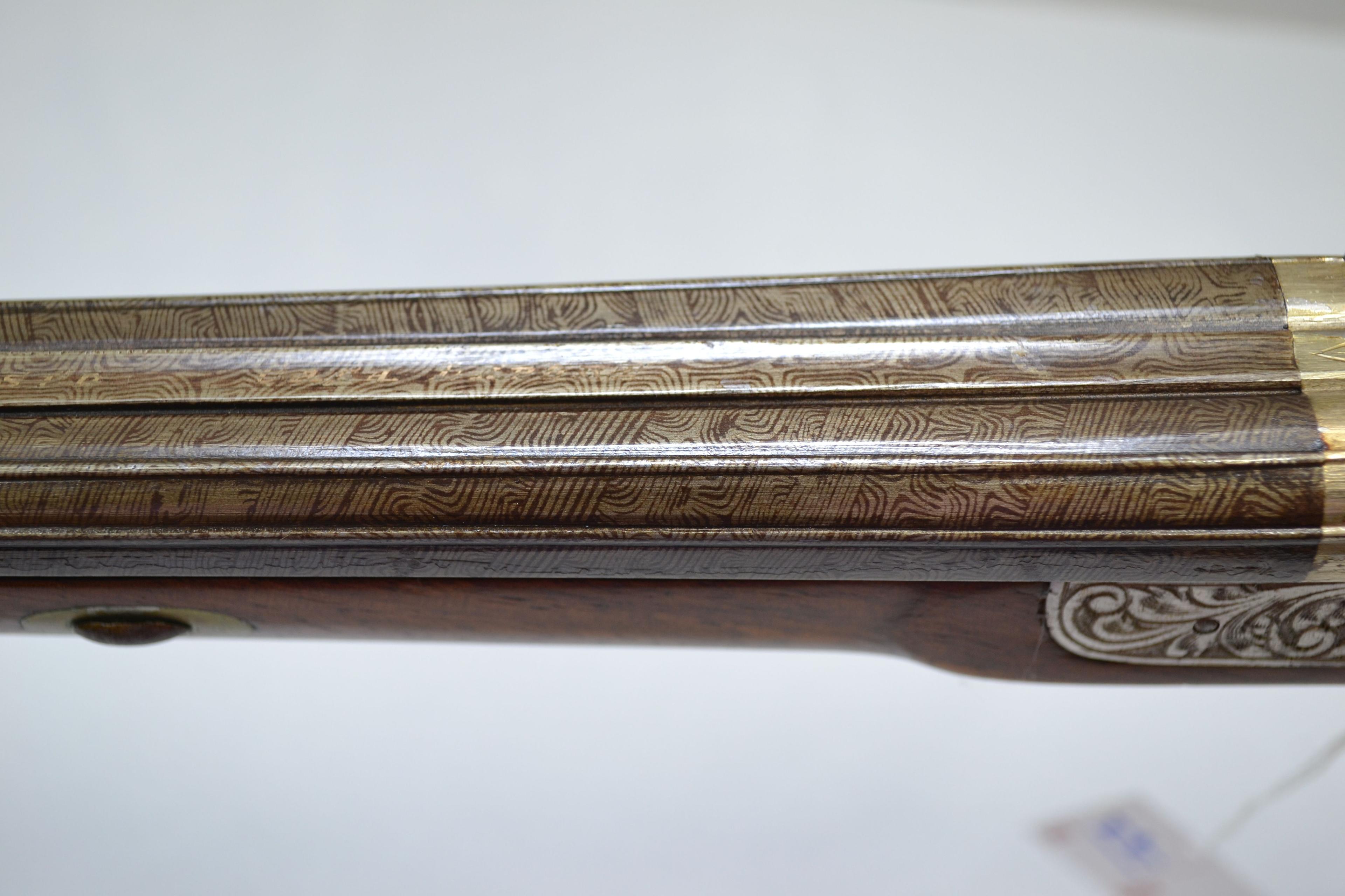 Trochado Damasco Casa La Port Side-by-Side Double Octagon BBL Muzzle Loading Percussion Shotgun w/Do