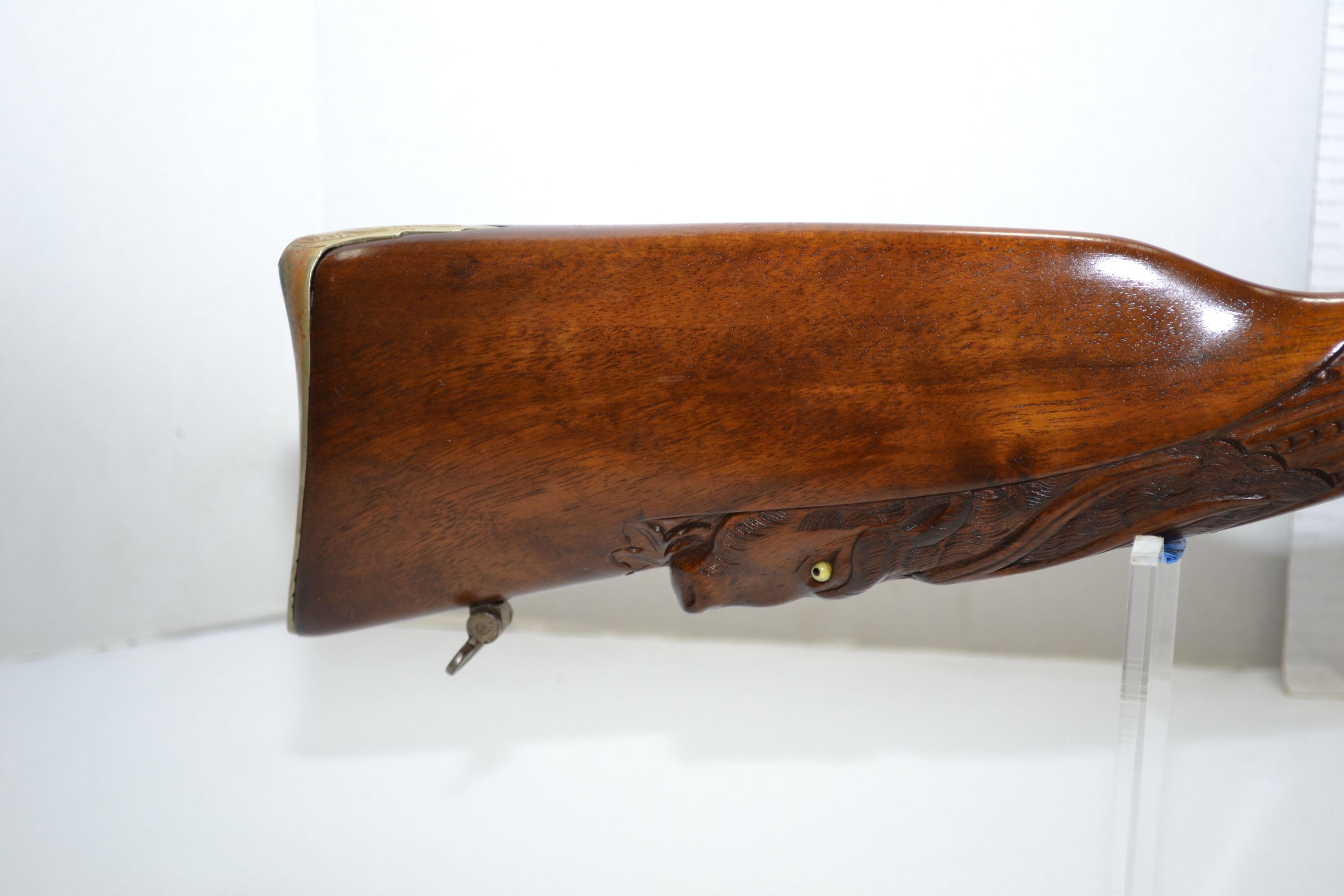 Trochado Damasco Casa La Port Side-by-Side Double Octagon BBL Muzzle Loading Percussion Shotgun w/Do