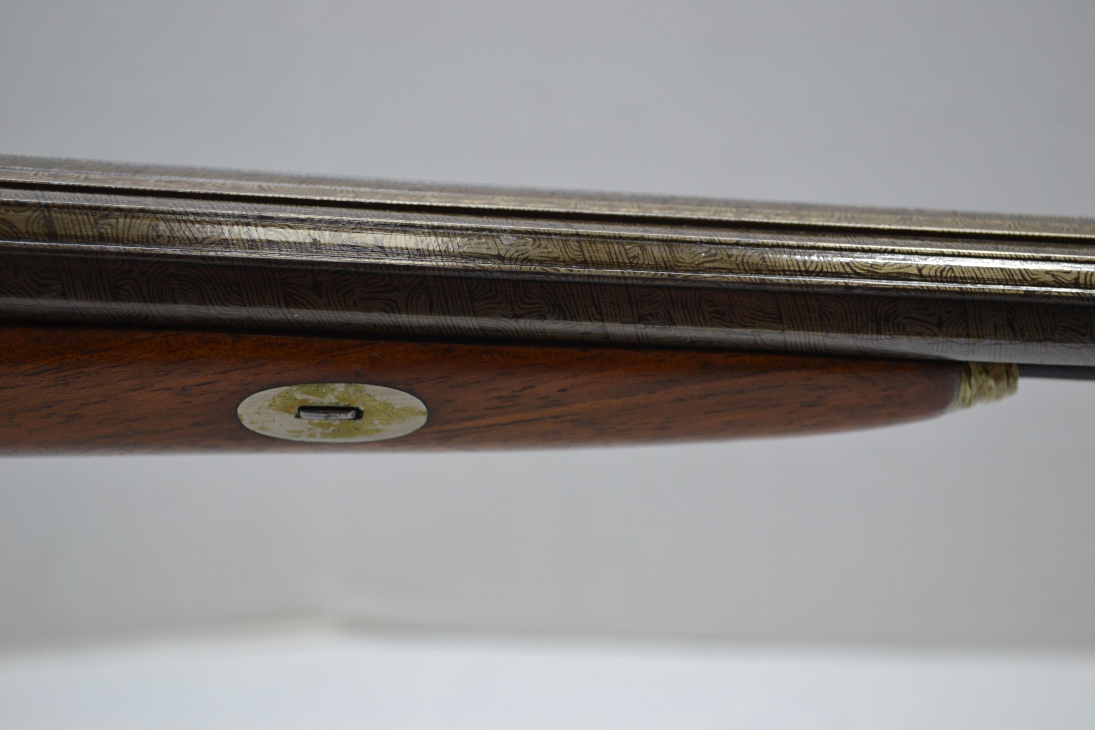 Trochado Damasco Casa La Port Side-by-Side Double Octagon BBL Muzzle Loading Percussion Shotgun w/Do