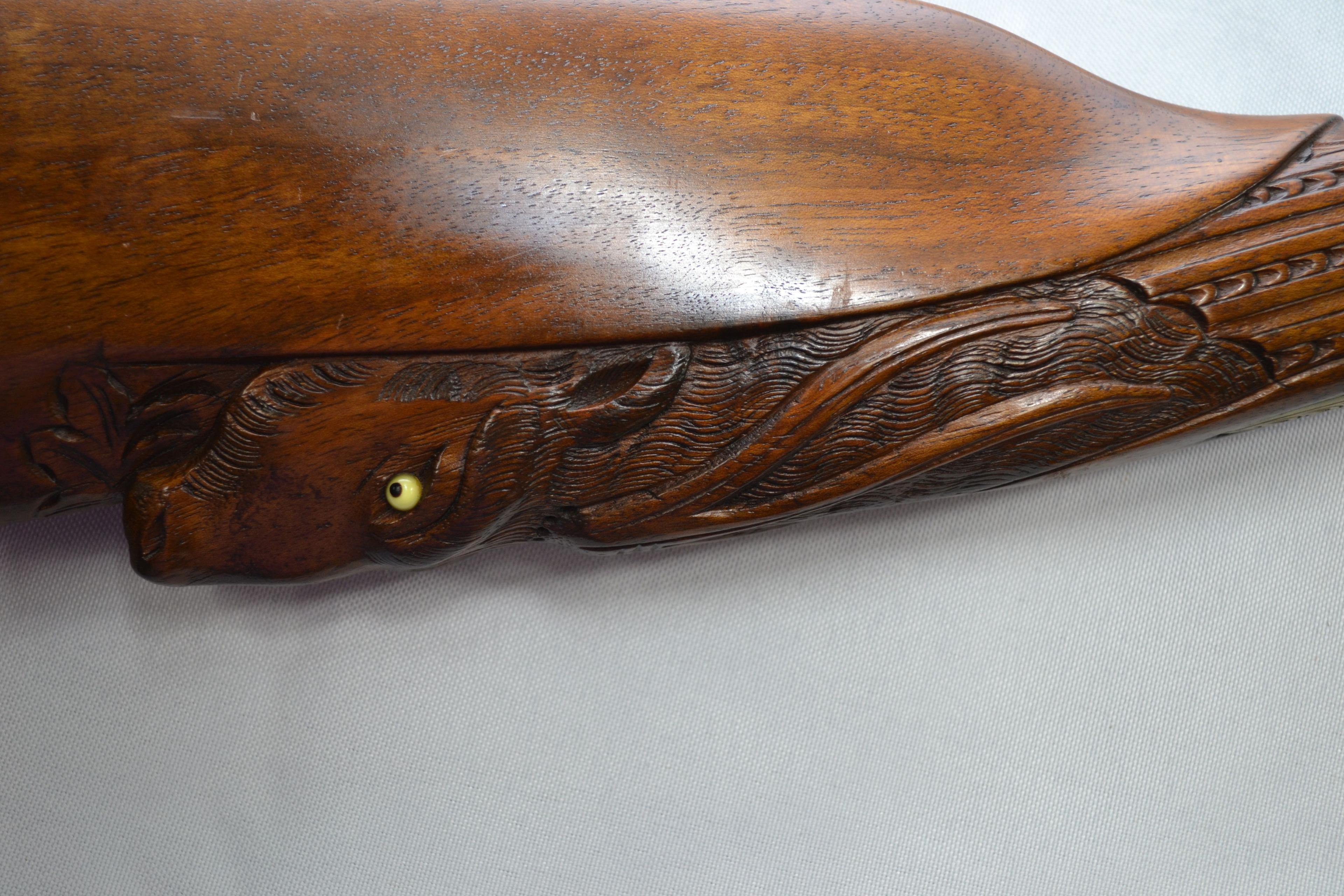 Trochado Damasco Casa La Port Side-by-Side Double Octagon BBL Muzzle Loading Percussion Shotgun w/Do