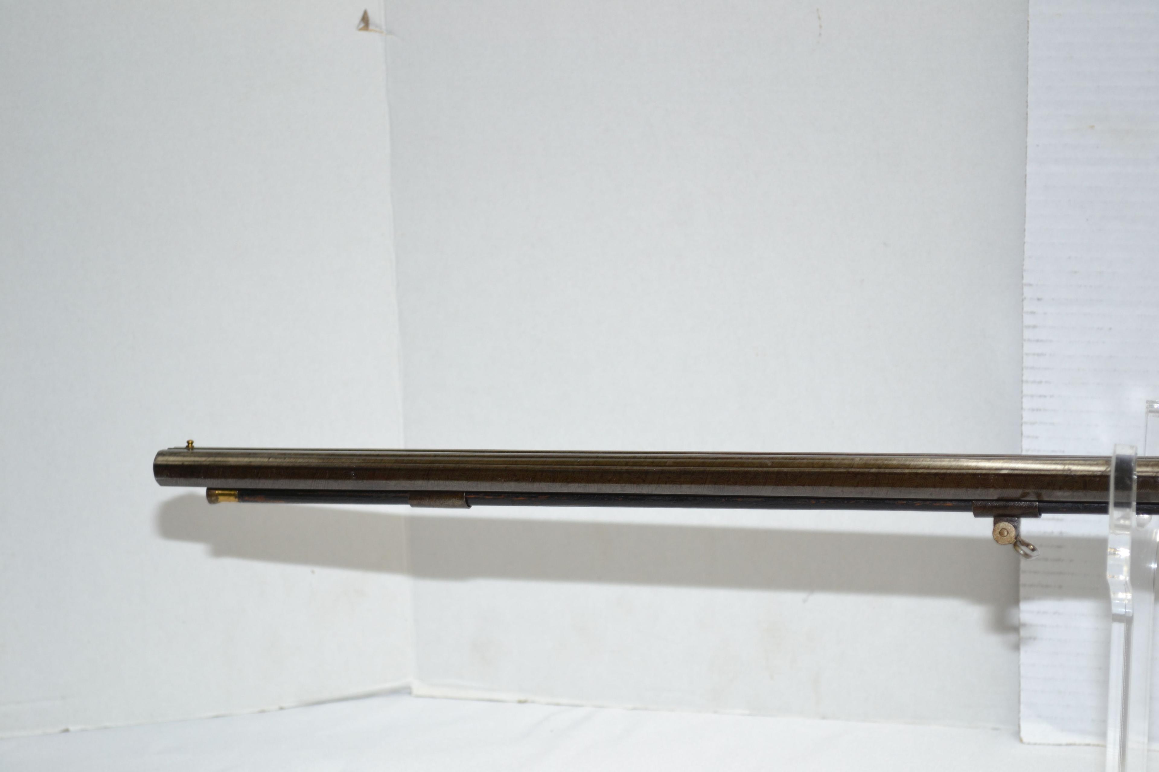 Trochado Damasco Casa La Port Side-by-Side Double Octagon BBL Muzzle Loading Percussion Shotgun w/Do