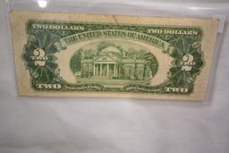 1953-A Two Dollar Red Seal Note; Circ.