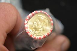 $25 Bankroll of Andrew Johnson Dollar Coins; $25 Face Value