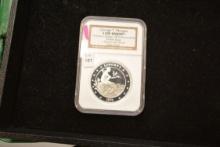 George T. Morgan $100 Union Proposed Design 1876 Struck 2010 Private Issue 1 oz. Pure Silver; Gem Pr